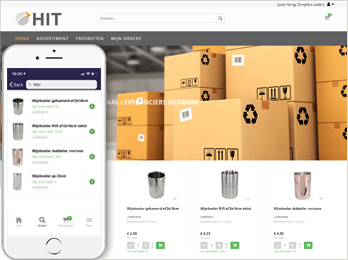 HIT Trading B2B webshop en Sales App